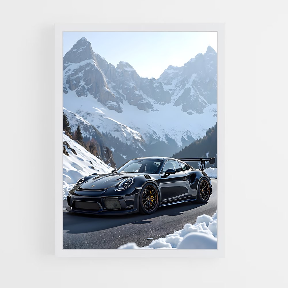 Poster extraordinaire voiture GT RS – affiche Porsche (vue 3)